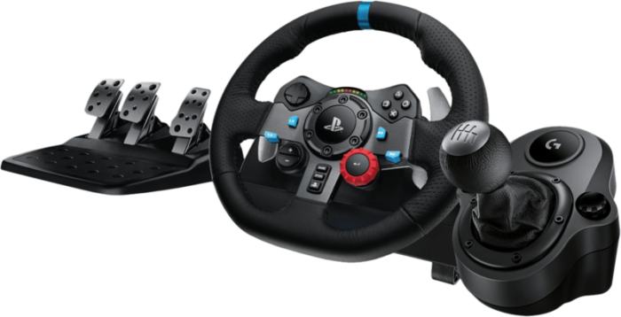 Logitech G29 Driving Force voor PS en PC + Logitech Driving Force Shifter