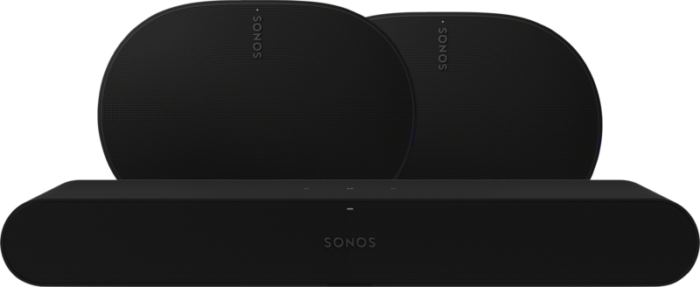 Sonos Ray Zwart + 2x Era 300 Zwart