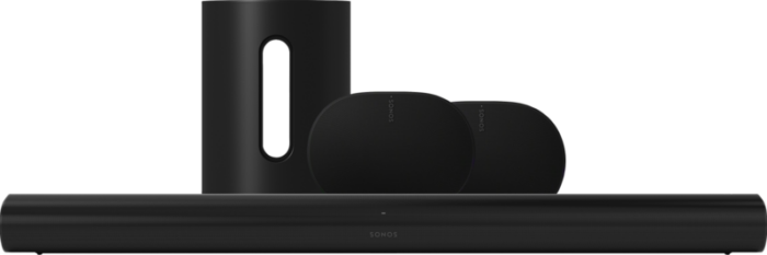 Sonos Arc Zwart+ 2x Era 300 Zwart+ Sub Mini Zwart