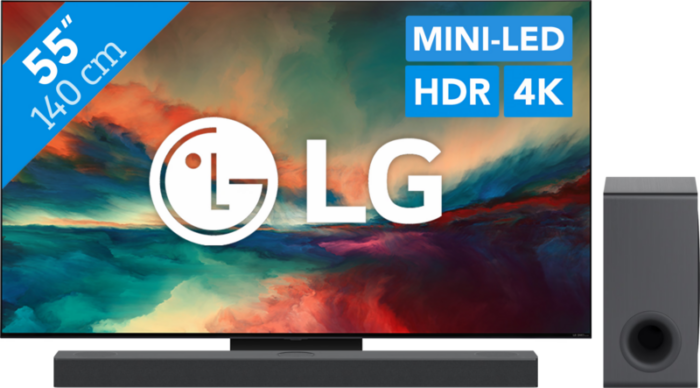 LG 55QNED866RE (2023) + Soundbar