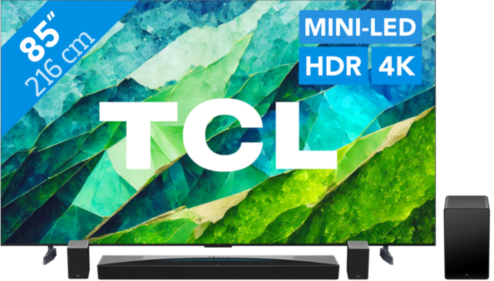 TCL QD Mini-Led 85C81B (2024) + soundbar